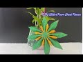 DIY Glitter Foam Sheet Flower | Easy Handmade Decoration | Craft Idea