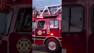 Akron Ohio fire department ladder fire truck 6/25/25