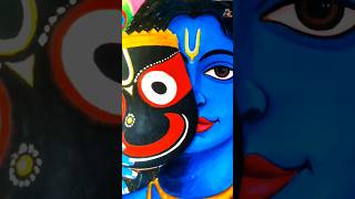 Jagannath Mask Drawing Reveal ✨⭕‼️⭕ #Shorts #art #drawing #sketch #jagannath #krishna #artisanrabi