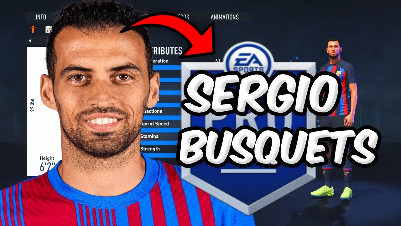 FIFA 23 VIRTUAL PRO LOOKALIKE TUTORIAL Sergio Busquets YouTube