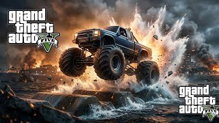 Monster Truck vs Water Bumps Challenge! 🔥 GTA 5 Mods
