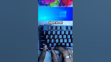 Open Excel Instantly! 🔥 Try This Secret Shortcut Win+Shift+Ctrl+Alt+X #typing #tricks #keyboard