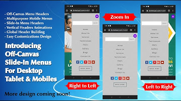 Divi Reload Mobile Off Canvas Slide In Menu