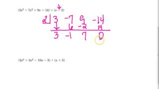 A2 Synthetic Division