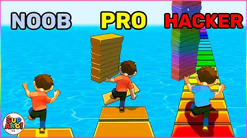 NOOB vs PRO vs HACKER in Short cut Run | All Levels | Walkthrough