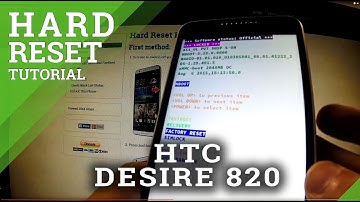Hard Reset HTC Desire 820 - how to wipe your phone
