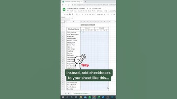 Checkboxes in GSheets #excel #exceltips #exceltricks #microsoft
