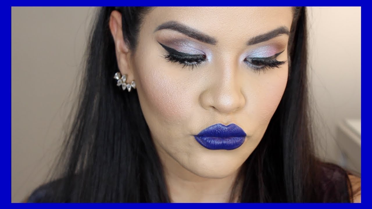 Maquillaje con LABIOS AZULES  Dark | Mytzi Cervantes