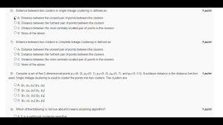 NPTEL data mining week 7 assignment answers