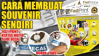 Langkah Praktis Penggunaan Kertas Water Slide Decal | Ciptakan Souvenirmu Sendiri