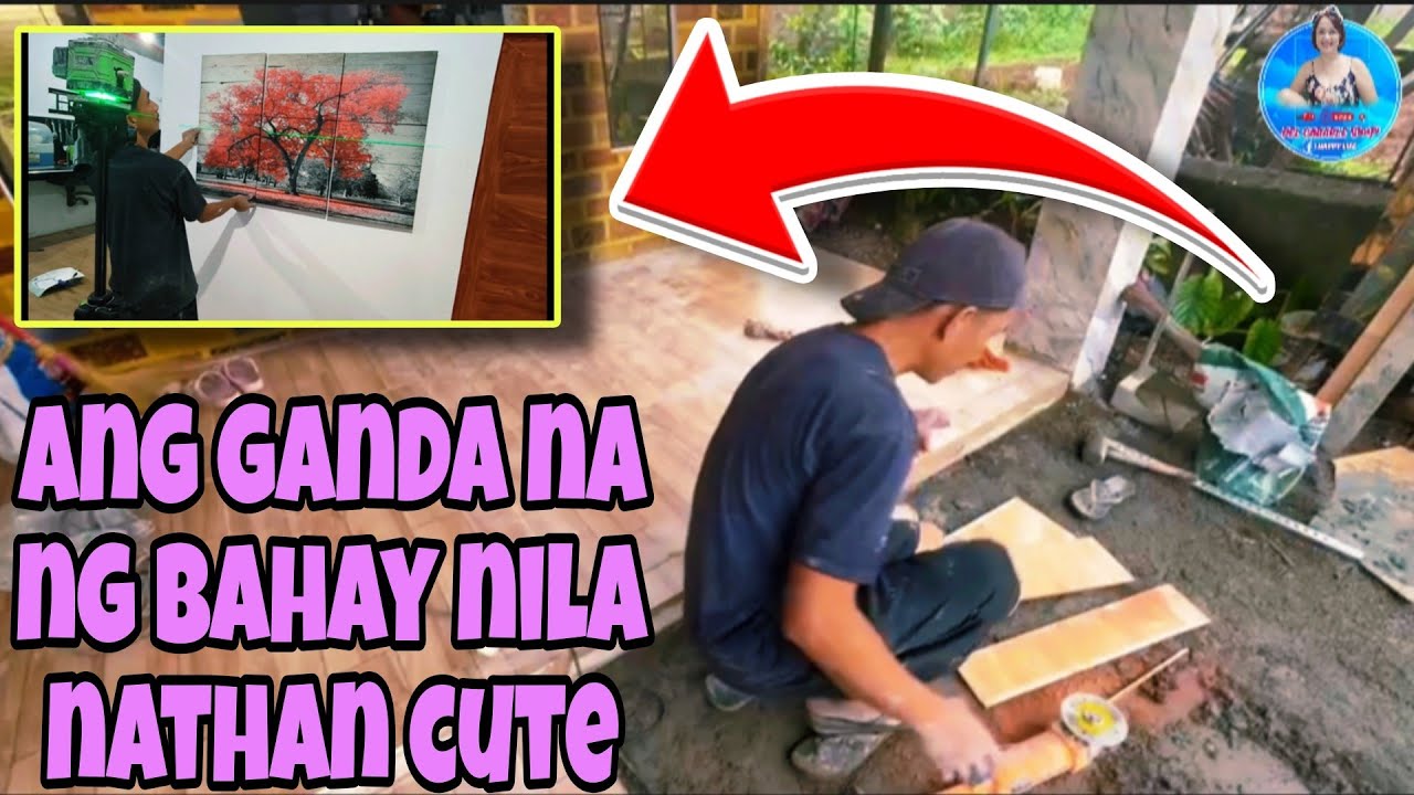 SA WAKAS NATAPOS DIN ANG PAGKAKABIT NG MGA TILES SA BAHAY NILA NATHAN CUTE
