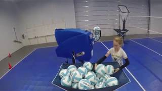 Demoing AirCAT Volleyball Machine