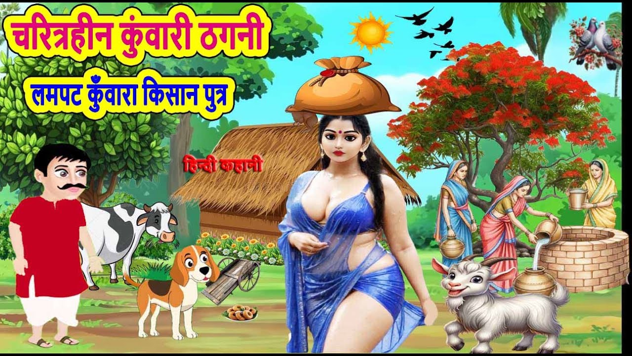चरित्रहीन कुंवारी ठगनी लमपट कुँवारा किसान पुत्र | CARTOON STORY | BEDTIME STORY | HINDI KAHANIYA