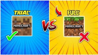 🤯MIND BLOWING Difference Minecraft PE Trial & Minecraft PE Full Version | BIGGEST Differences screenshot 2