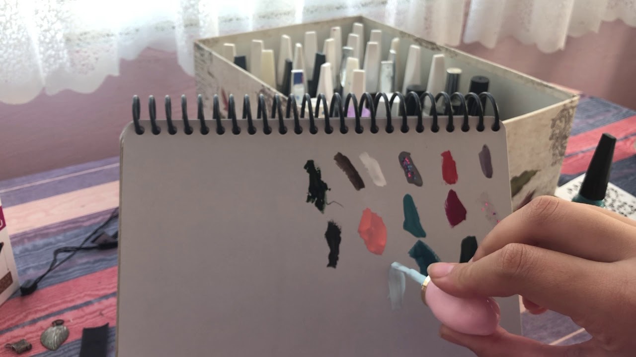 Türkçe ASMR/  Oje Renkleri (Nail Polish Colors) Sakızlı!