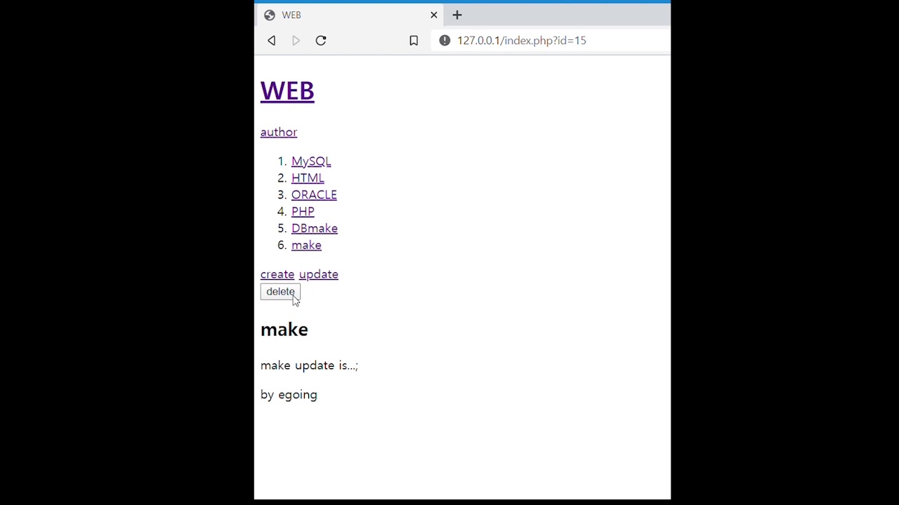 PHP + MySQL Test Page - YouTube