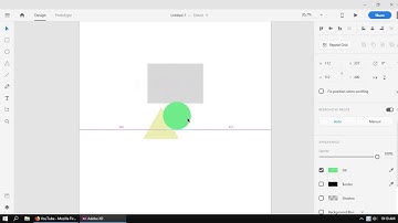 Adobe xd automatic alignment features