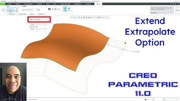 Creo Parametric 11.0 - New Extrapolate Option in Extend Command