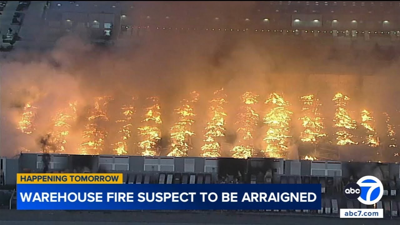 Ontario warehouse fire suspect charged with felony arson - YouTube
