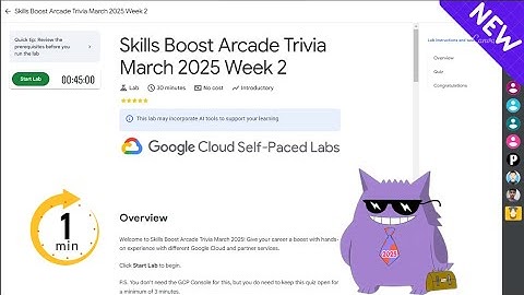 Skills Boost Arcade Trivia March 2025 Week 2 | #2025 | #GSP051 |#qwiklabs |Solution