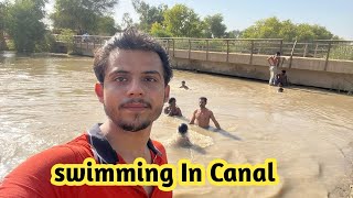 Swimming in village canel pain ka under sa kia nikal aya 👀