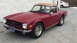 1975 Triumph TR-6 Cold Start, Engine Running with Choke