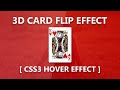 CSS3 Flip Card Hover Effect - 3D Flip Cards Animation Tutorial
