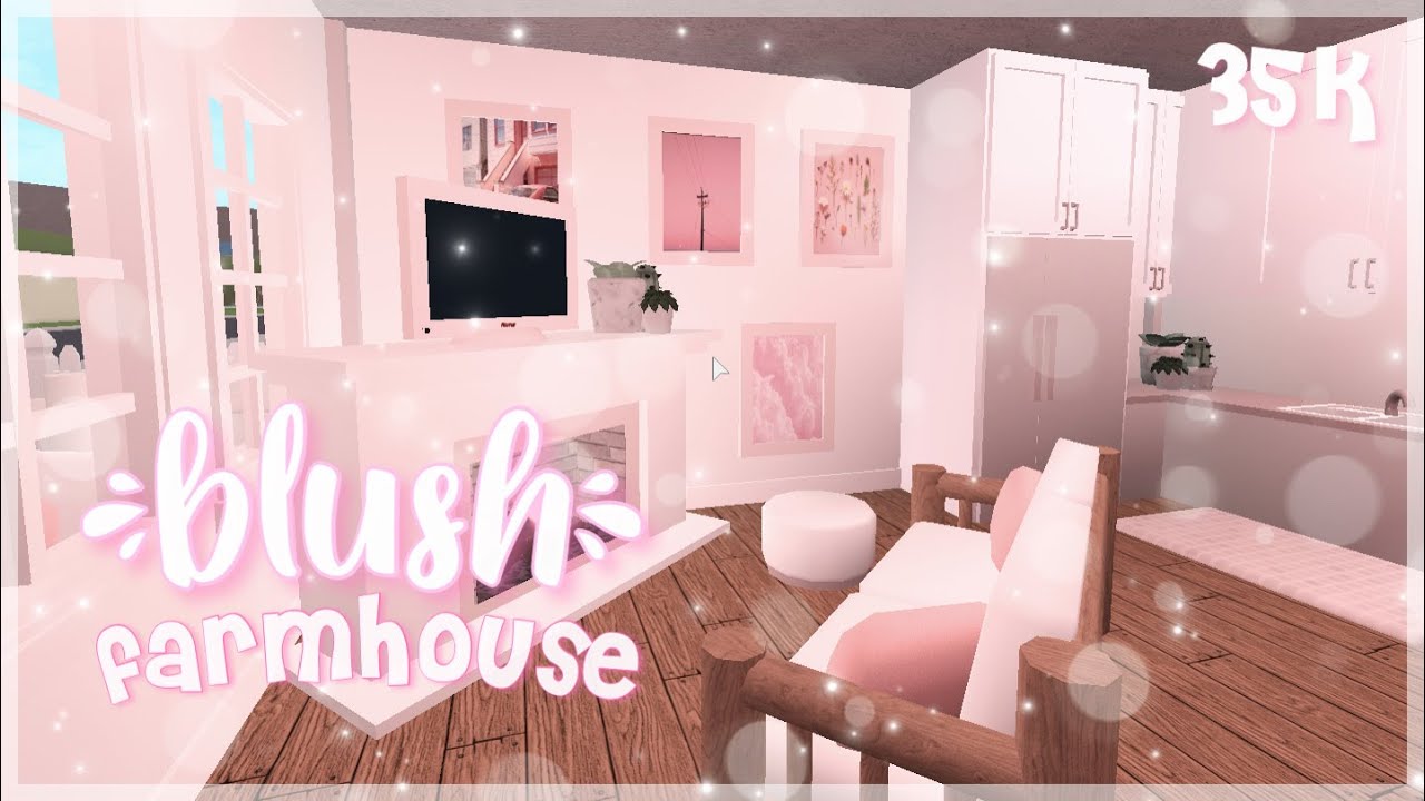 Blush Farmhouse 35k || BLOXBURG Speedbuild - YouTube