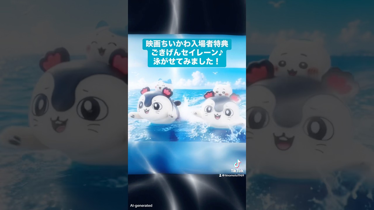 映画ちいかわ 】入場者特典ごきげんセイレーン♪泳がせてみました