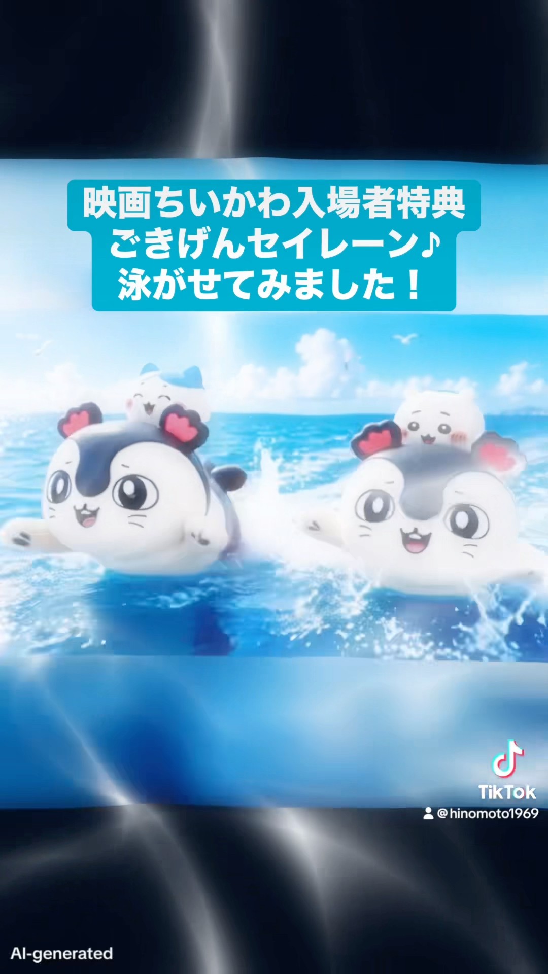 映画ちいかわ 】入場者特典ごきげんセイレーン♪泳がせてみました