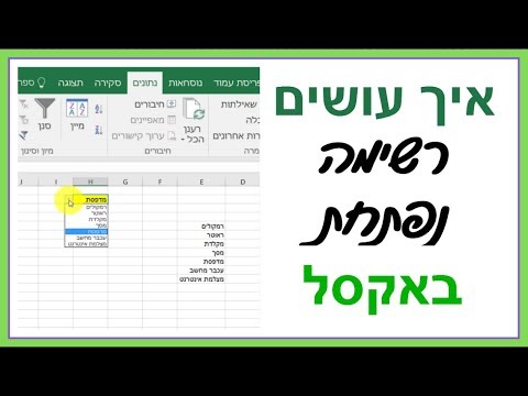 וִידֵאוֹ: כיצד להכין את לוח ההפחתות ב- Excel (עם תמונות)