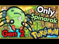 Can I Beat Pokemon Gold with ONLY Spinarak? 🔴 Pokemon Challenges ► NO ITEMS IN BATTLE