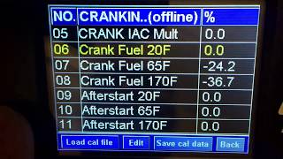FiTech  Crank fuel and cold/warm starting