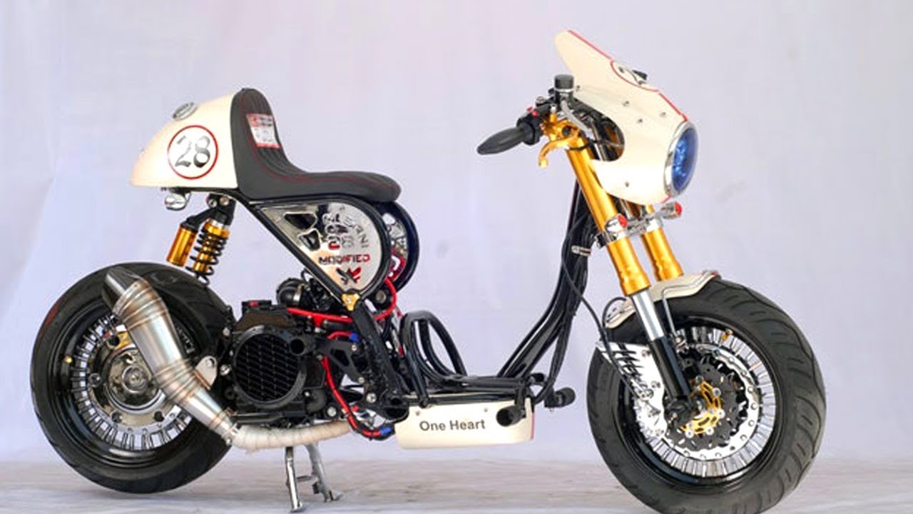 89 Modifikasi Motor Matic Chopper Terkeren Bengkel Kroto