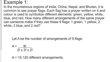 4.4 Permutations when Objects are Identical