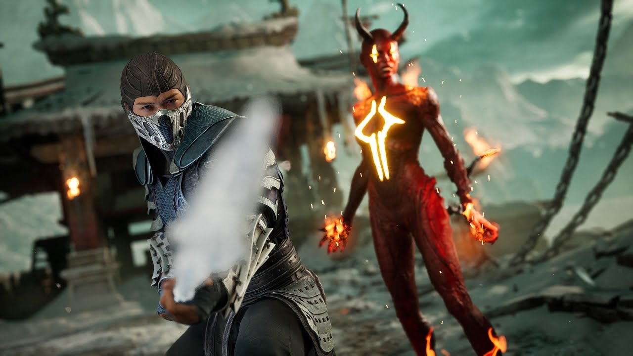Mortal Kombat 1 - MK2 Movie Sub-Zero vs MK2 Movie Scorpion - YouTube