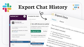 How to download and export a conversation in Slack
