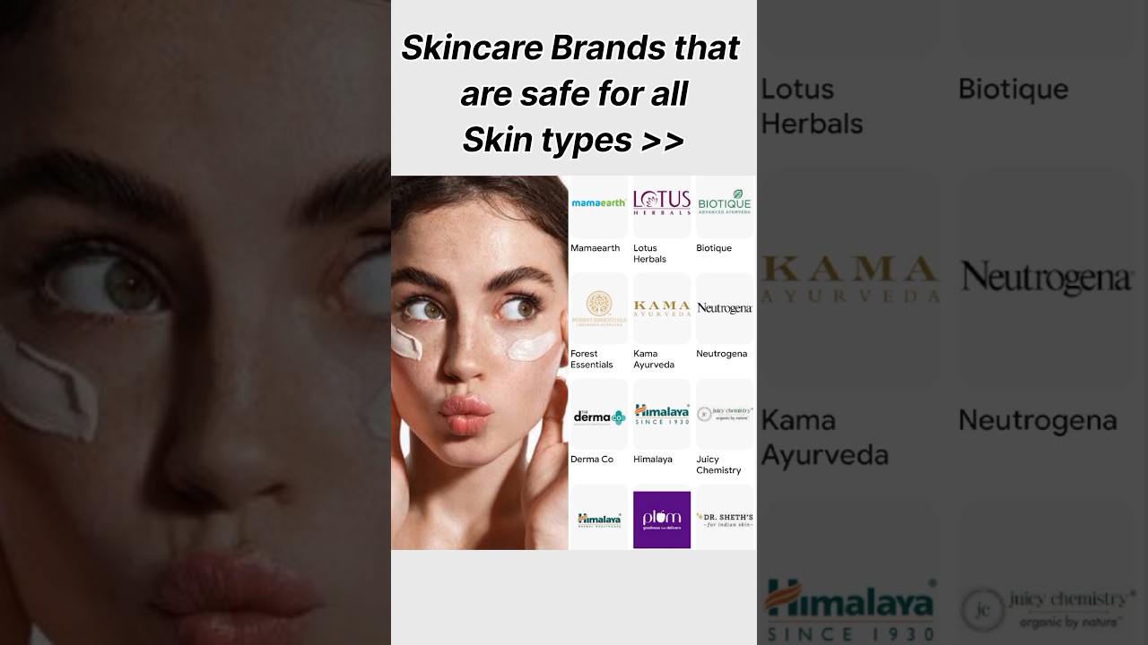 Skincare Brands that are Safe for all skin types✅👍🏻
