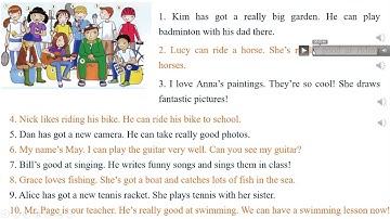 Starters Fun Unit 13 What can you do