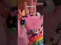 what ive made so far as a beginner kandi maker!! 🩷🩷 #kandi #kandikid #beads #jewelry #cute