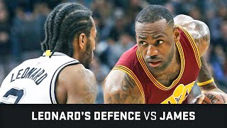 Kawhi Leonard's Defense vs LeBron James (14.01.2016)