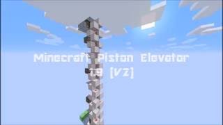 Minecraft 1.9 Piston Elevator V2 (Pressure Plate Activated)
