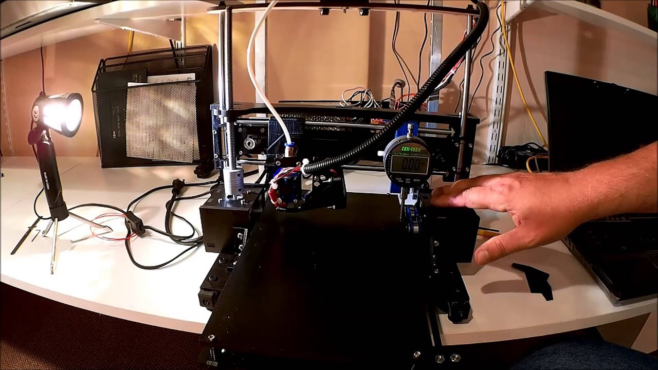 Bed Leveling TwoUp 3D Printer With A Dial Indicator - YouTube