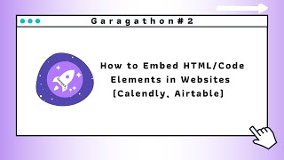 How to Embed HTML/Code Elements in Websites (@Calendly , @AirtableApp)