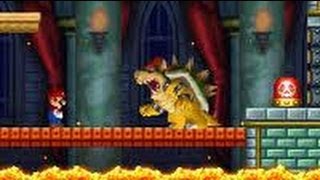 New Super Mario Bros ds 100 Walkthrough World 1 all Star Coins Secret Exits