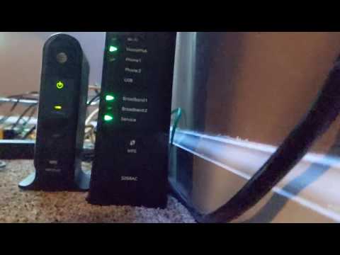 Red Blinking Broadband Light FIX for at&t router 5268AC