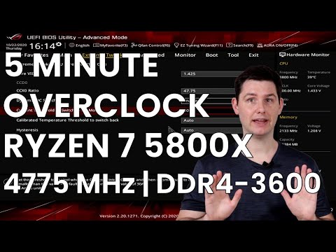 Разгон за 5 минут: Ryzen 7 5800X до 4775 МГц