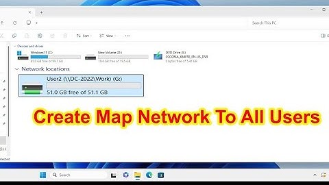 How to Auto Create Map Network Drive for All Users Using Active Directory on Windows Server 2022