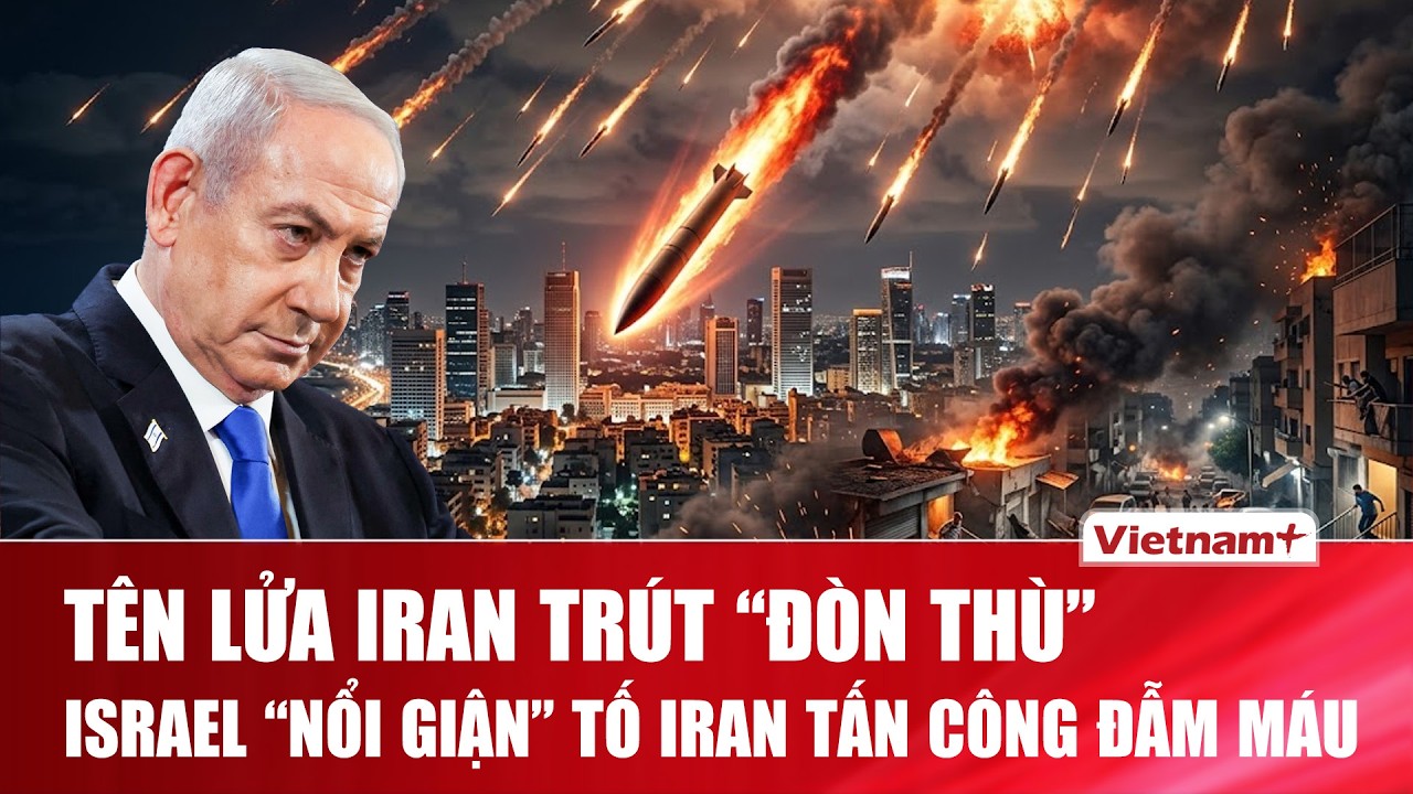 Israel hứng chịu “đêm tấn công tồi tệ nhất”, Tel Aviv tố Iran dùng hơn 100 tên lửa mang đầu đạn chùm