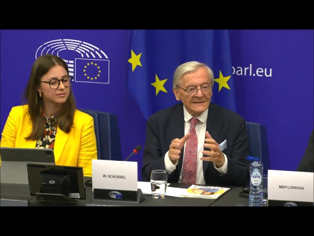Wolfgang Schüssel "mit Zuversicht" im Europaparlament (18.06.2026)